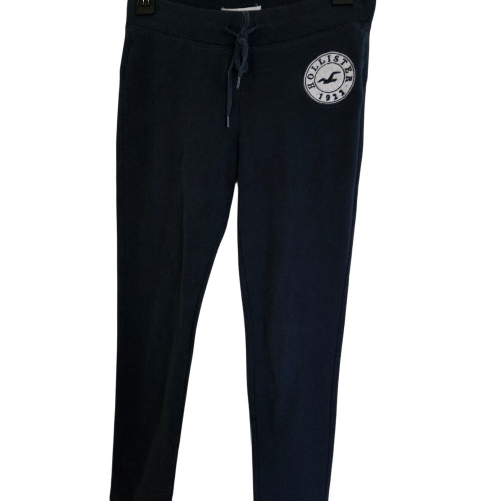 Hollister Dark Navy Ribbed Crewneck Sweatshirt